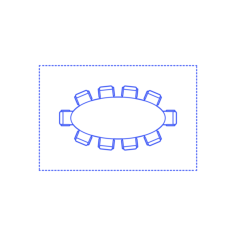 Layouts Meeting Conference Rooms Oval Medium Contour Svg Vector, Free Vectors File